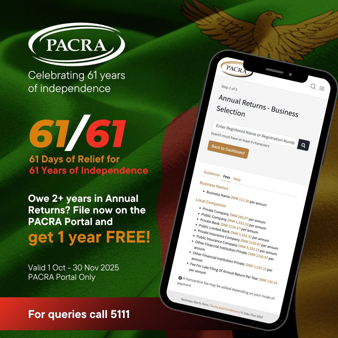 PACRA 61/61 campaign — 61 days of relief for 61 years of independence